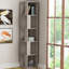 Bensonhurst Corner Bookcase Unique Design & Modern Style-1022515280