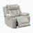 Marlow 40" Modern & Contemporary Premium Faux Leather Power Reclining Chair with V-Pattern Stitching, One-Touch Power Control & USB Charging & LED Lighting-1366168570