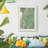 Green Shadows II - Matted and Framed Under Acrylic Glass, Large Living Room Wall Art-215698721-215698728