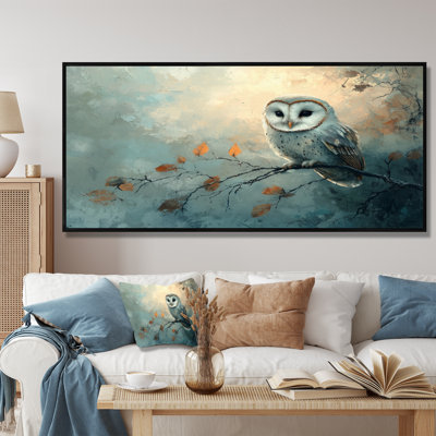 Gentle Owl At Night - owl Wall Art
