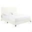 King Size Boucle Upholstered Platform Bed