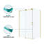 Cabine de douche coulissante sans cadre 48 "x 72" avec panneau fixe et porte de douche en verre trempé de 5/16 "et 3/8" (sans base de douche)-124563409