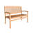 47.5 " W Teak Solid Wood Outdoor Garden Bench