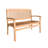 Solid Wood Teak Outdoor Bench