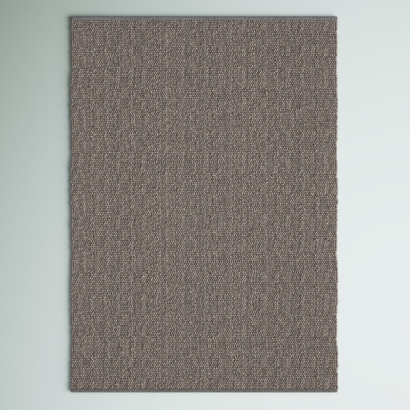 Ronnie Solid Colour Hand Woven Flatweave Area Rug, Rectangle 70 x 140cm