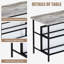 Îlot de cuisine avec tablettes de rangement et de sièges, table à hauteur de comptoir en grain de bois avec 2 tabourets de bar pour la cuisine, table de bar moderne de 3 pièces et chaises pour 2 pour petits espaces-1954828214