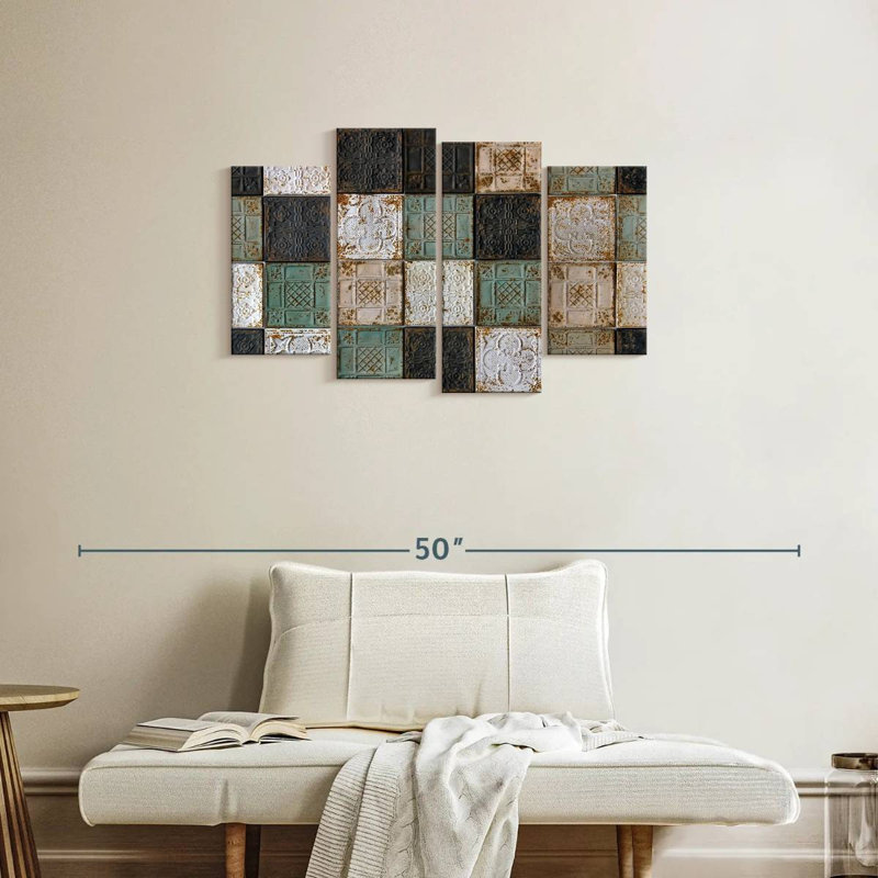 Lilie Old Ceiling Tiles, 22" H x 36" W