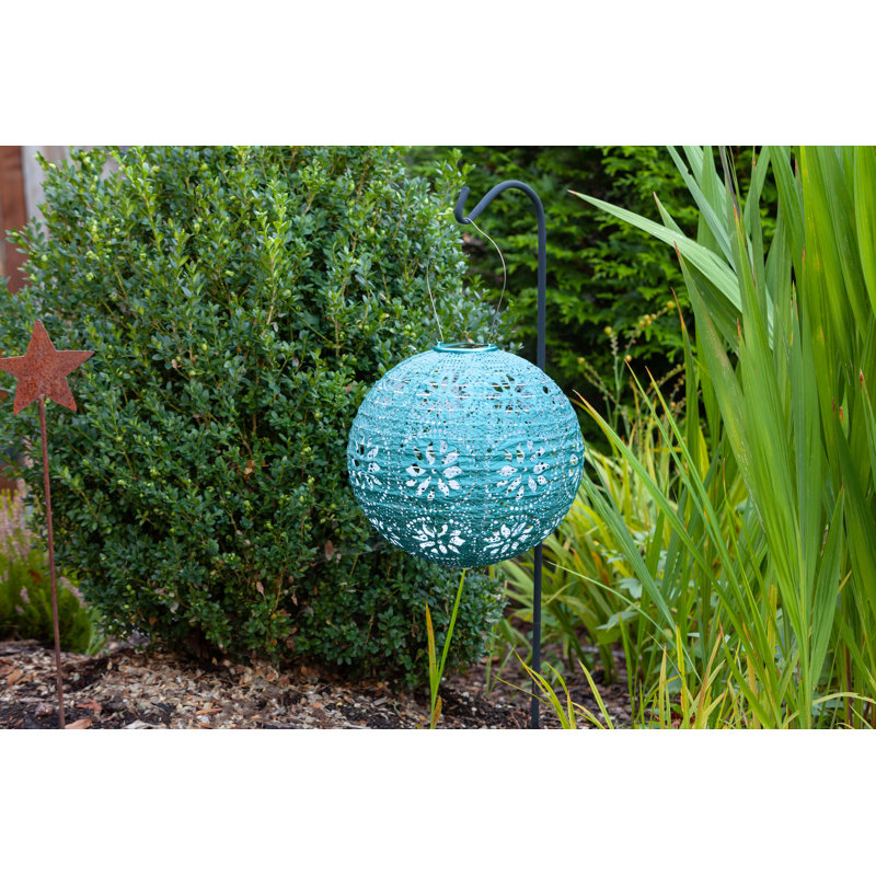 12'' Mineral Green Tyvek Solar Outdoor Lantern