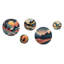 Ensemble de 5 décorations murales Full Moon Over The Mountains III