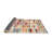Contemporary Yellow/Red/Beige Area Rug-1554530260