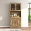 Armoire de bar avec porte-gobelet Arleatha