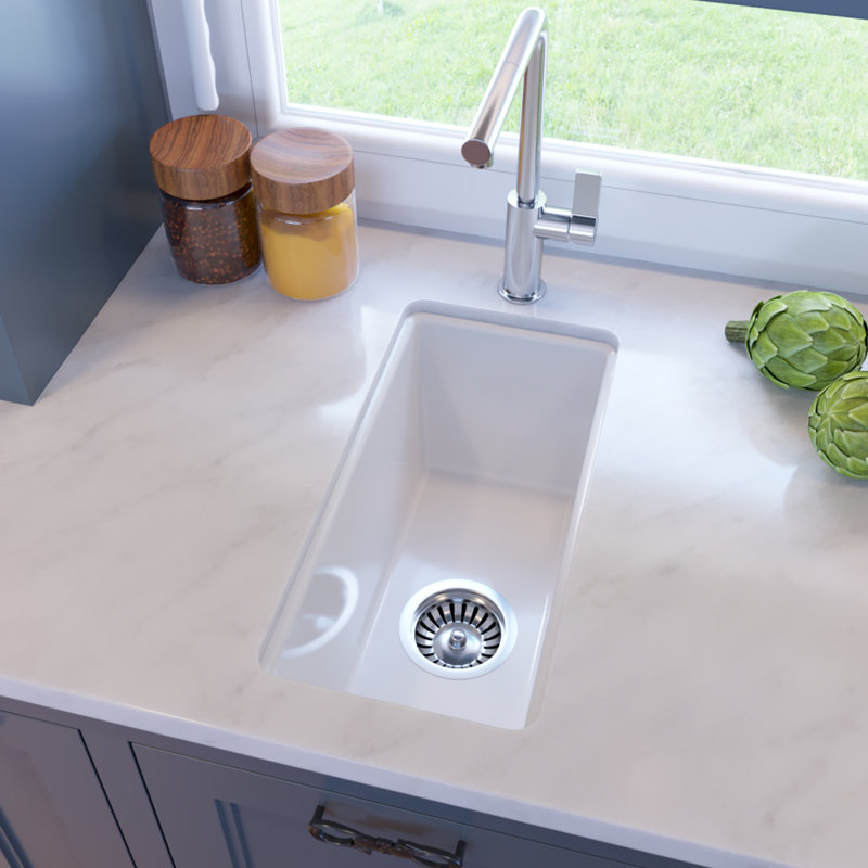Pranav 9.25" x 18.25" Dual-mount Kitchen/Bar Sink