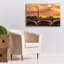 «Paris Golden Sunset Concorde Bridge», art mural sur toile, 18 po x 12 po-132215776