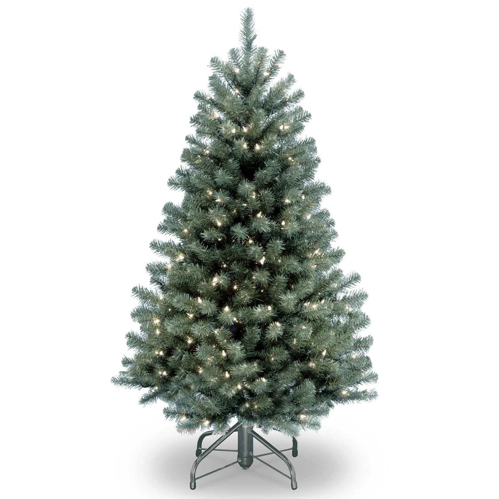 The Holiday Aisle® North Valley Blue Spruce Tree with Clear Lights, 4.5'