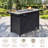 Rectangle Steel Propane Fire Pit Table