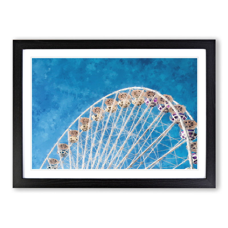 Ferris Wheel Vol.4 - Framed Print, 27cm H x 36cm W x 2cm D, Black Framed