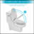 Modern Ceramic One Piece Toilet,Single Flush With Soft Clsoing Seat