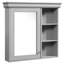 Armoire à pharmacie de salle de bain avec miroir, murale, facile à nettoyer, tablettes réglables pour la chambre à coucher, armoire à miroir de 30 po, charnières à fermeture en douceur, exigences de rangement dans les petites salles de bain