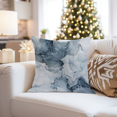 Abstract Geode Marble Agate Pattern II Modern Throw Pillow Cover