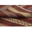 Tapis kilim Earthy Tones 4 x 6 avec rayures horizontales rustiques