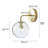 Elynore 1 - Light Dimmable Gold Armed Sconce