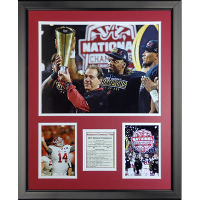 2015 Alabama Championship Celebration Framed Memorabilia