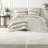 Comfortably Soft Neutral Stripe Bedding Set, Polyester Twin Size