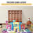 5-Section Classroom Coat Locker, 10 Cubbies, Daycare Cubby With 4 Casters