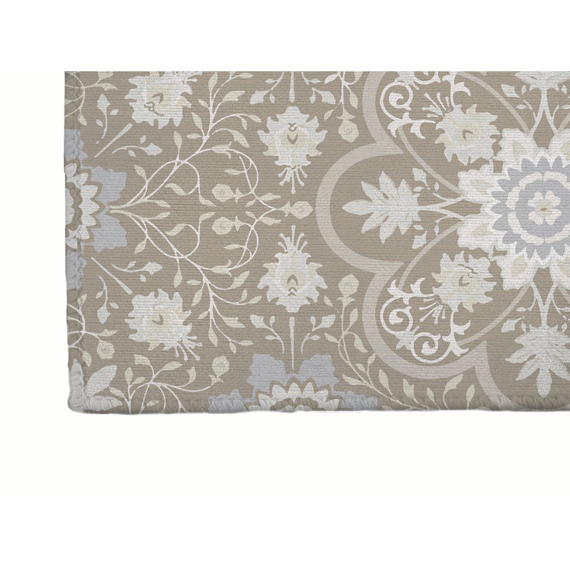 Tapis de cuisine Skyler, Rectangulaire 3 pi x 5 pi, Taupe