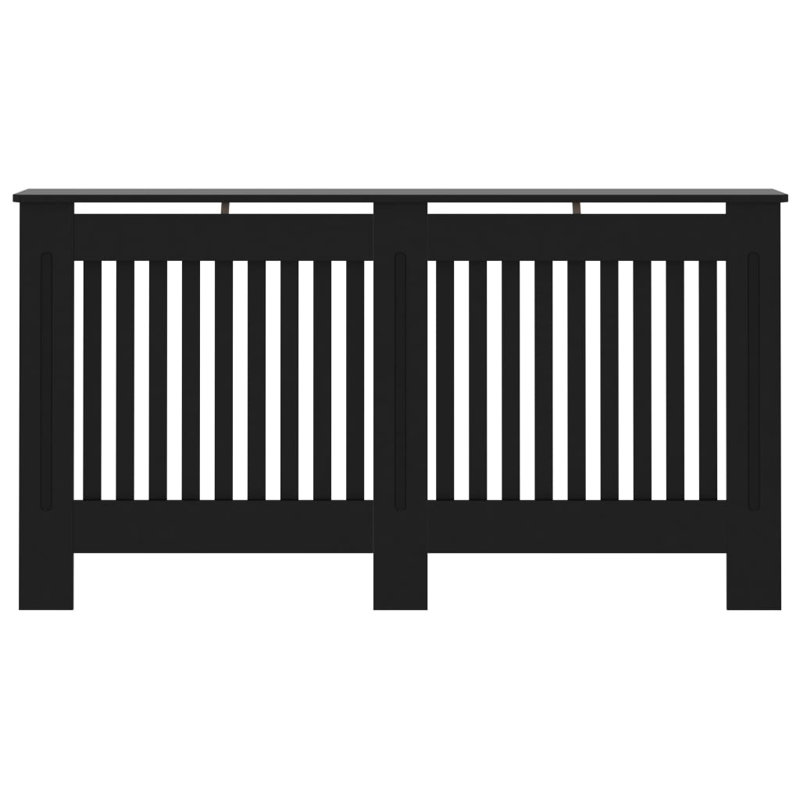 Rachelle Radiator Cover, Black, 81cm H x 152cm W x 19cm D