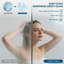 Cabine de douche coulissante sans cadre de l 48 po x P 35 po x H 76 po avec verre transparent chromé de 3/8 po-129741560-130127107