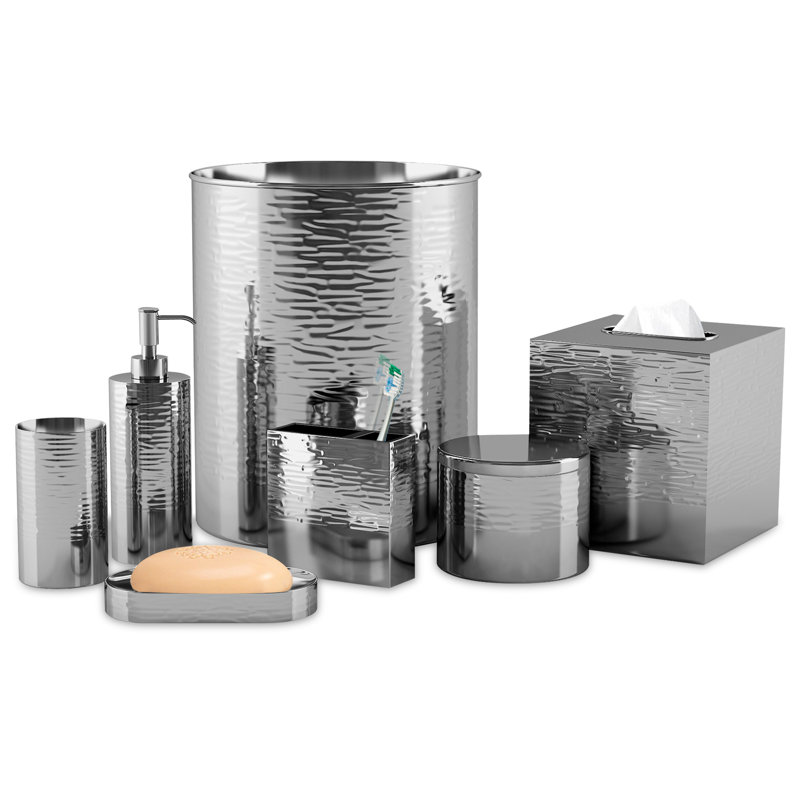  Ensemble d'accessoires de salle de bain en acier inoxydable 7 pièces