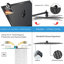 High Pressure 8'' Rainfall Dual Shower Head With 5 Ft Hose-No Extension Arm