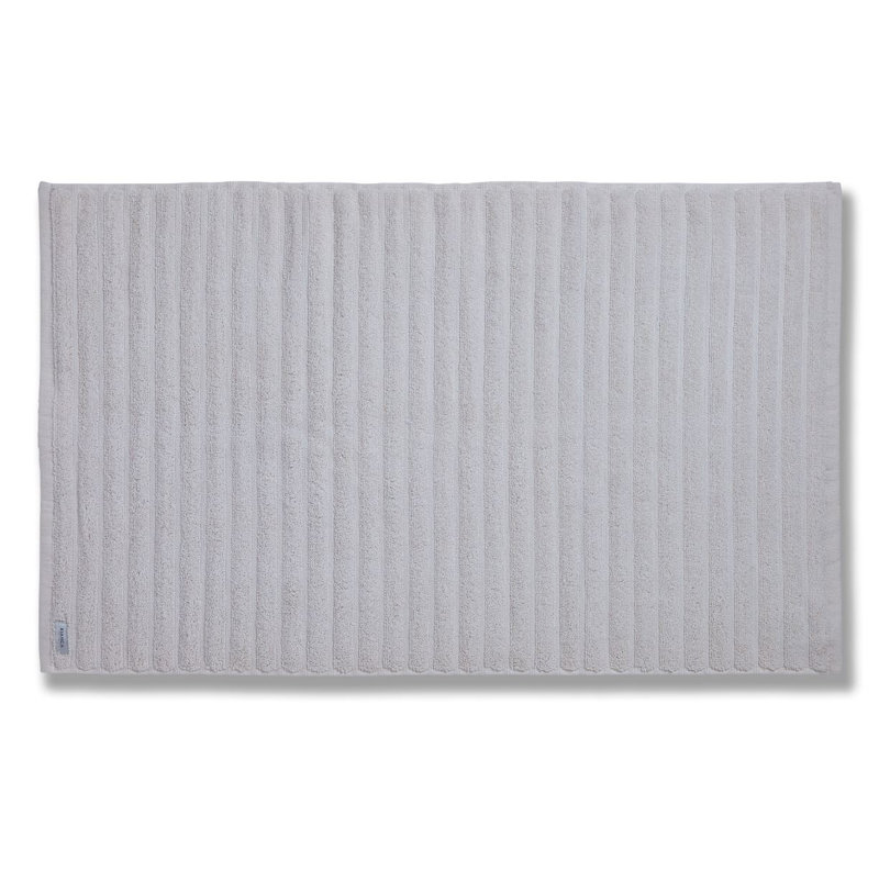 Cotton Soft Ribbed Bath Mat, Cream