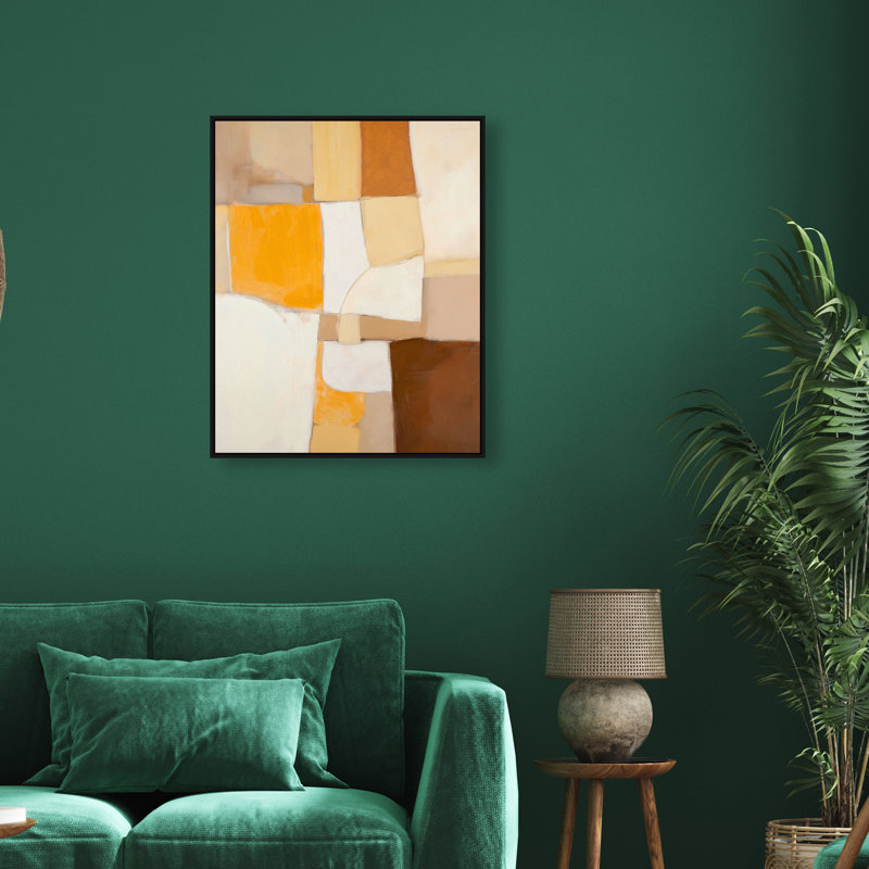 Clay and I Canvas Abstract Print by Oliver Gal, Black Frame, 16 x 20, 31"H x 25"W, Black Frame