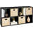 8-Cube Bookshelf, 11in Display Storage System, Organizer w/ Removable Back Panels-505169657-505169658
