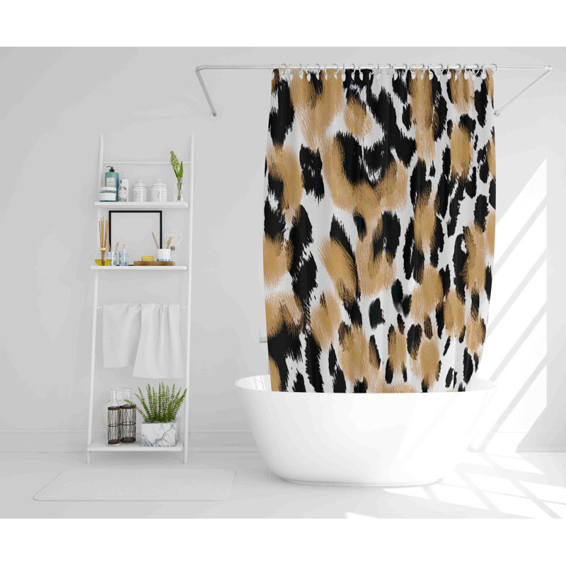 Rasmus Polyester Shower Curtain Set, 168cm H x 168cm W