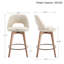 Tabouret de comptoir pivotant 26,8 po Ashwell-130960729