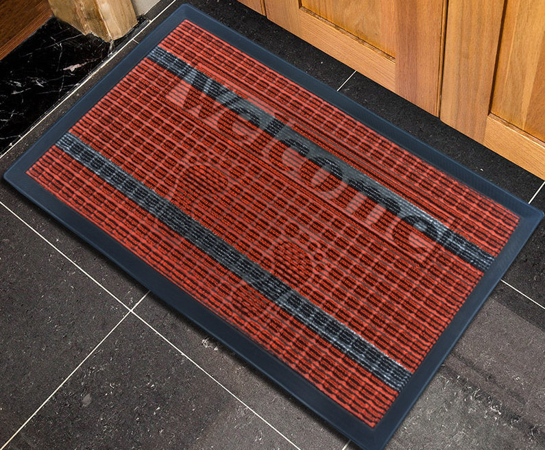 Non-Slip Striped Outdoor Doormat