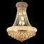 Lustre en cristal 22 pouces - plafonnier en cristal K9 de luxe moderne, design Empire français, finition chromée, 12 lumières