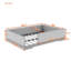 Lit de plancher rembourré avec garde-corps amovibles-370234974-370235042