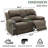 68" Wide Fabric Manual Reclining Loveseat Sofa, 2-seater Recliner Couch With Storage & Cup Holder-2109446208