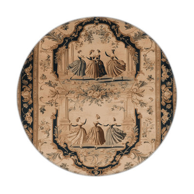 Tapis d'intérieur et d'extérieur brun français