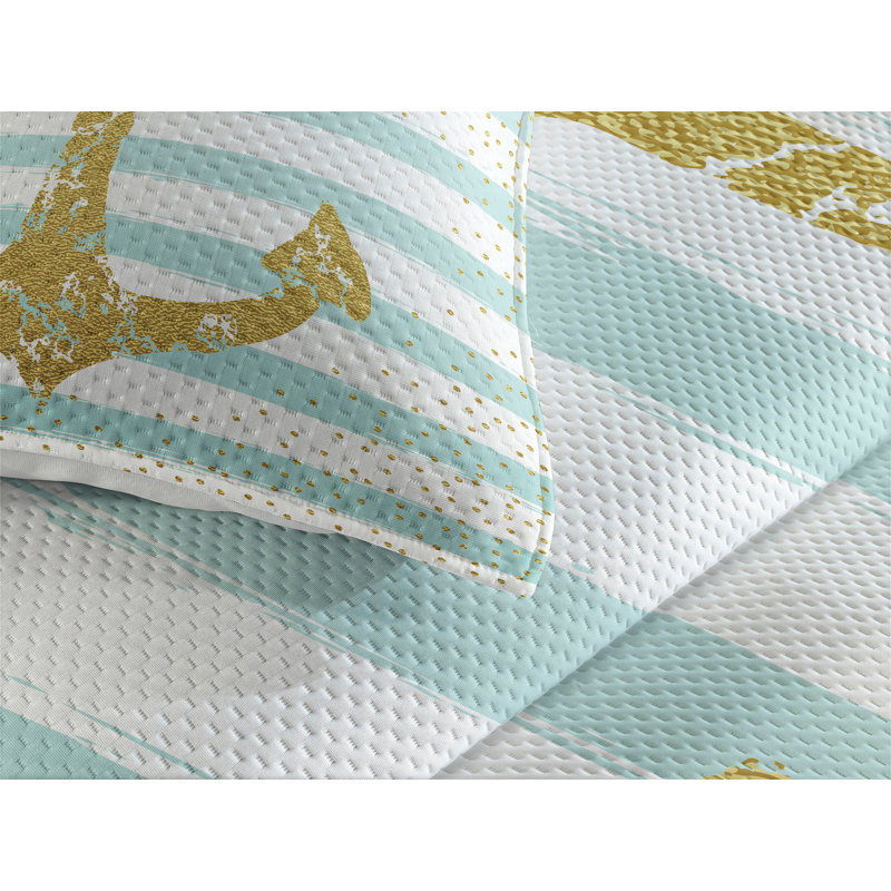 Coastal Striped Coverlet
