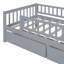 Lit de jour en bois avec deux tiroirs, structure en pin durable et rangement multifonctionnel pour les petits espaces-1550498104-1550498107