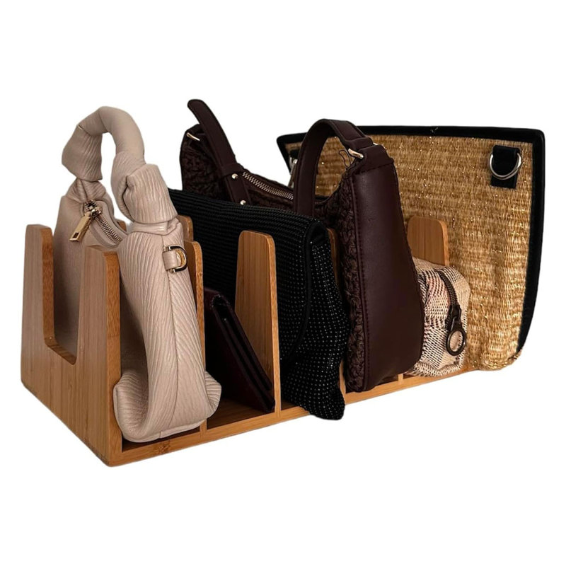 Organisateur de casseroles et de casseroles en bambou robuste pour l'intérieur de l'armoire