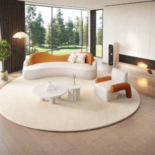 Curved negotiating sofa