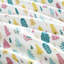 Ensemble de 3 draps en flanelle de coton TG avec motif de sapin de Noël blanc