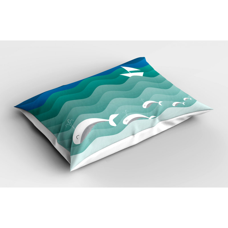Taie décorative nautique Dolphin, Très grand