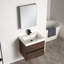 Meuble-lavabo mural 24 po avec lavabo, meuble-lavabo tout bois flottant-1233263086